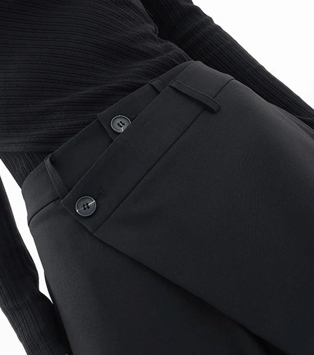 Wide-Leg Women’s Trousers | Black