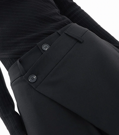 Wide-Leg Women’s Trousers | Black