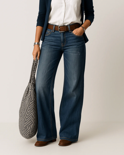 Women’s Baggy Jeans with Wide Legs | Classic Denim