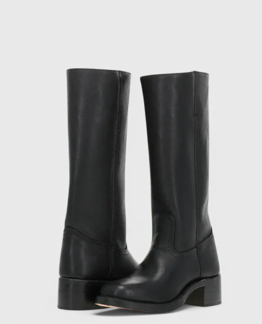 Women’s Leather Winter Boots | Camel