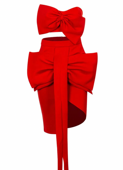 Bow Exposed Waist | Women Set