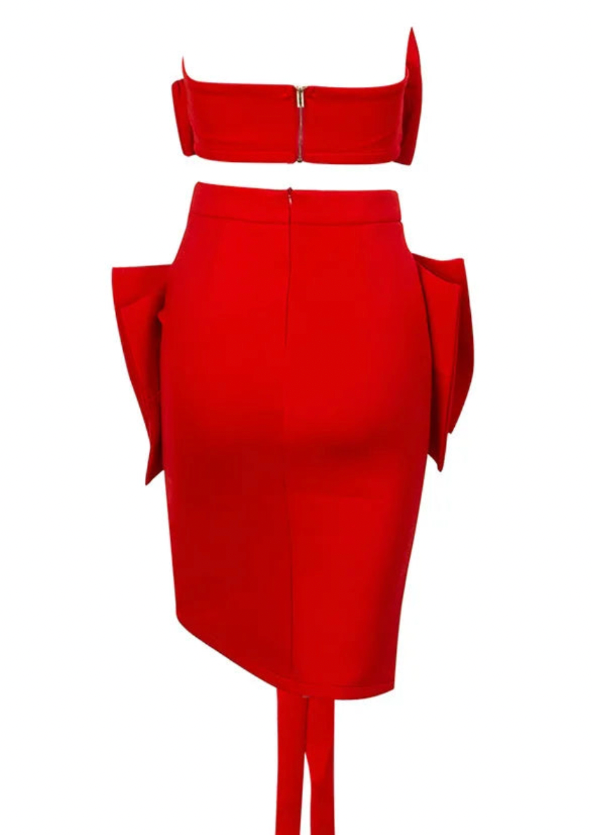 Bow Exposed Waist | Women Set