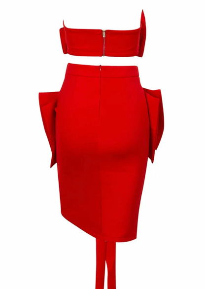 Bow Exposed Waist | Women Set