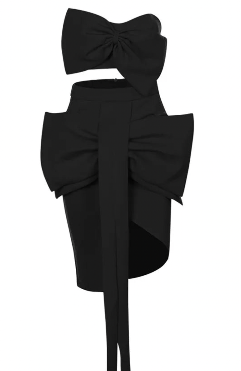 Bow Exposed Waist | Women Set