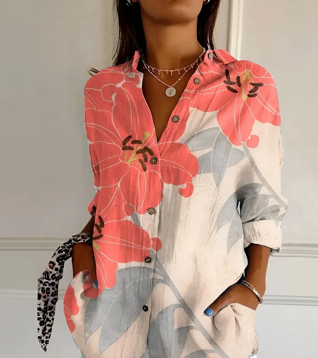 Stylish Women’s Printed Shirt | Long Sleeves