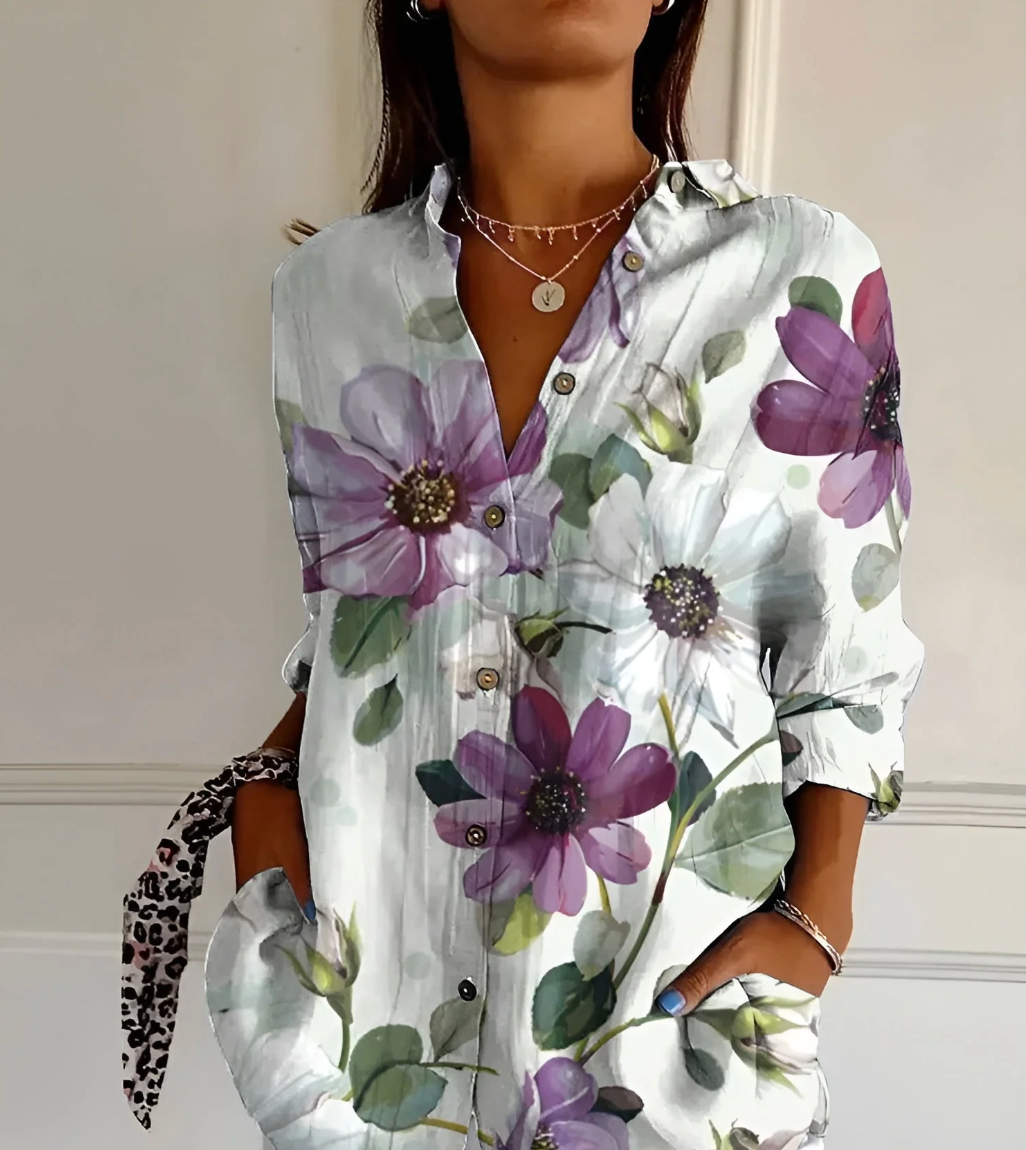 Stylish Women’s Printed Shirt | Long Sleeves