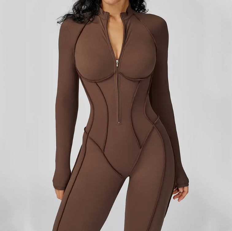 Women’s Zip-Front Gym & Yoga | Jumpsuit