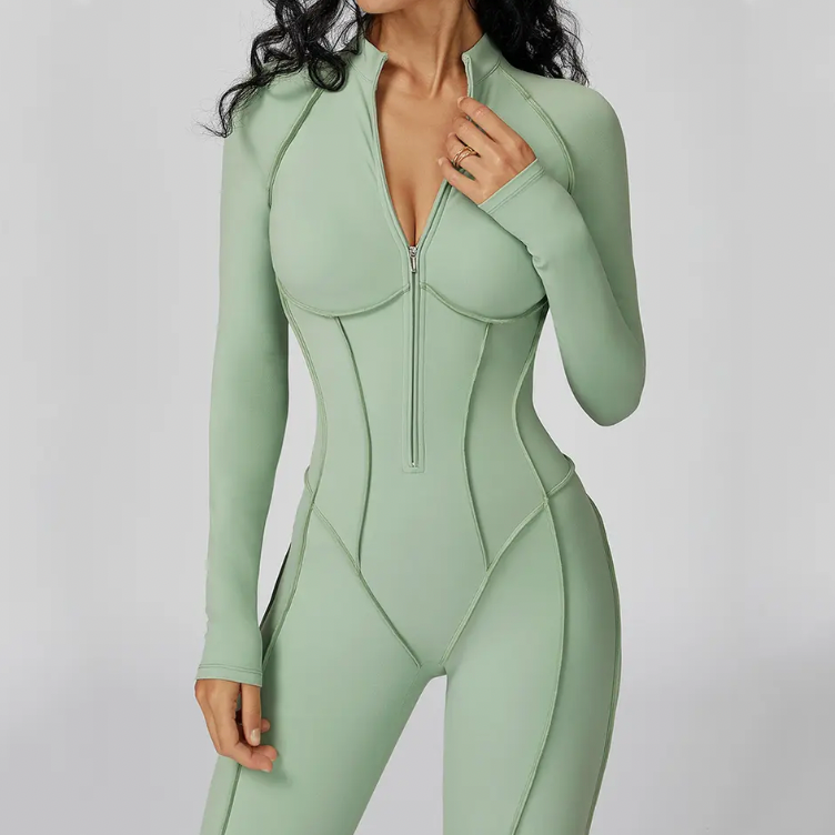 Women’s Zip-Front Gym & Yoga | Jumpsuit