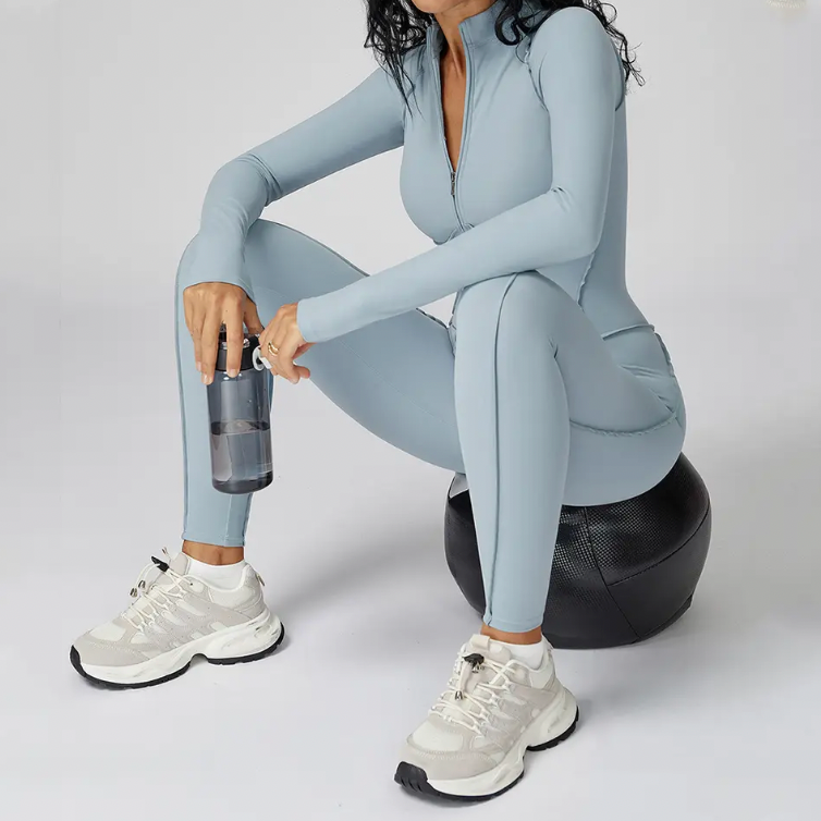 Women’s Zip-Front Gym & Yoga | Jumpsuit