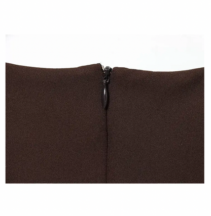 Women’s Slimming Solid Dress | with Zip & Pockets