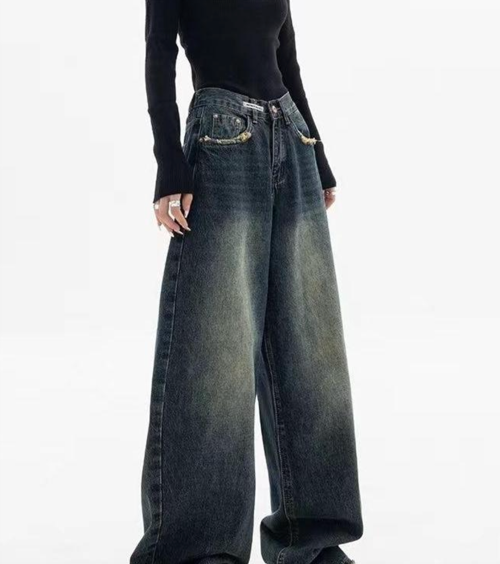 Hilda – Vintage Baggy Boyfriend Jeans with Washed Look