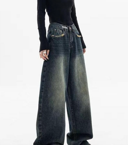 Hilda – Vintage Baggy Boyfriend Jeans with Washed Look