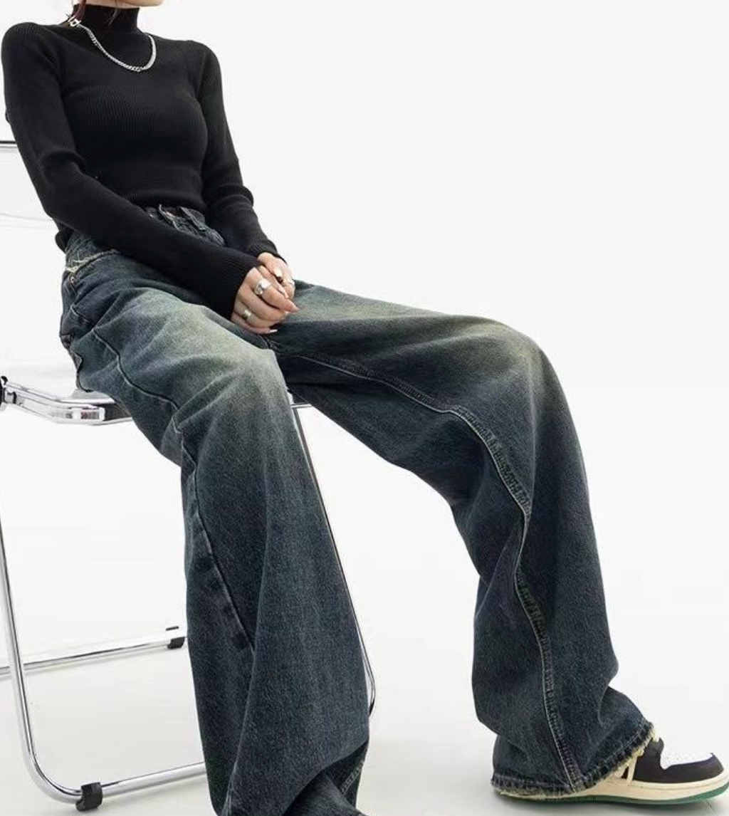 Hilda – Vintage Baggy Boyfriend Jeans with Washed Look