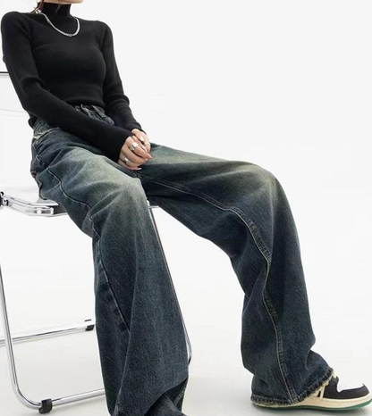 Hilda – Vintage Baggy Boyfriend Jeans with Washed Look