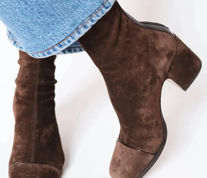 Elegant Ankle Boots | Comfortable Design with Shock Absorption