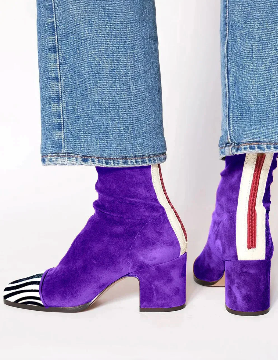 Elegant Ankle Boots | Comfortable Design with Shock Absorption