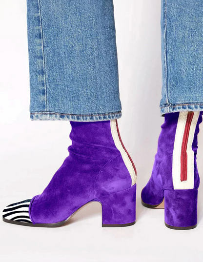 Elegant Ankle Boots | Comfortable Design with Shock Absorption