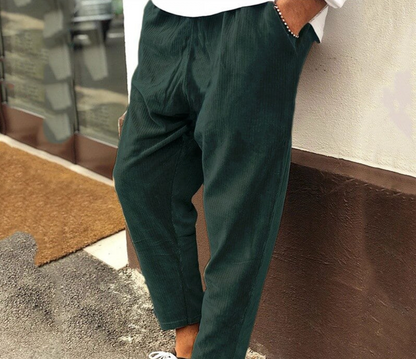 Relaxed Cotton Chinos for Men | Earth Brown