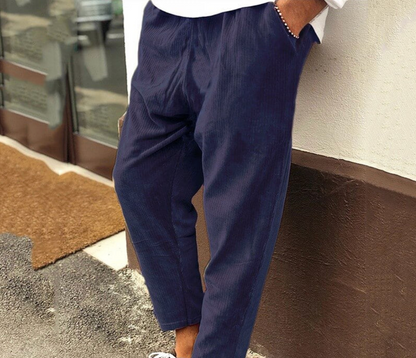 Relaxed Cotton Chinos for Men | Earth Brown