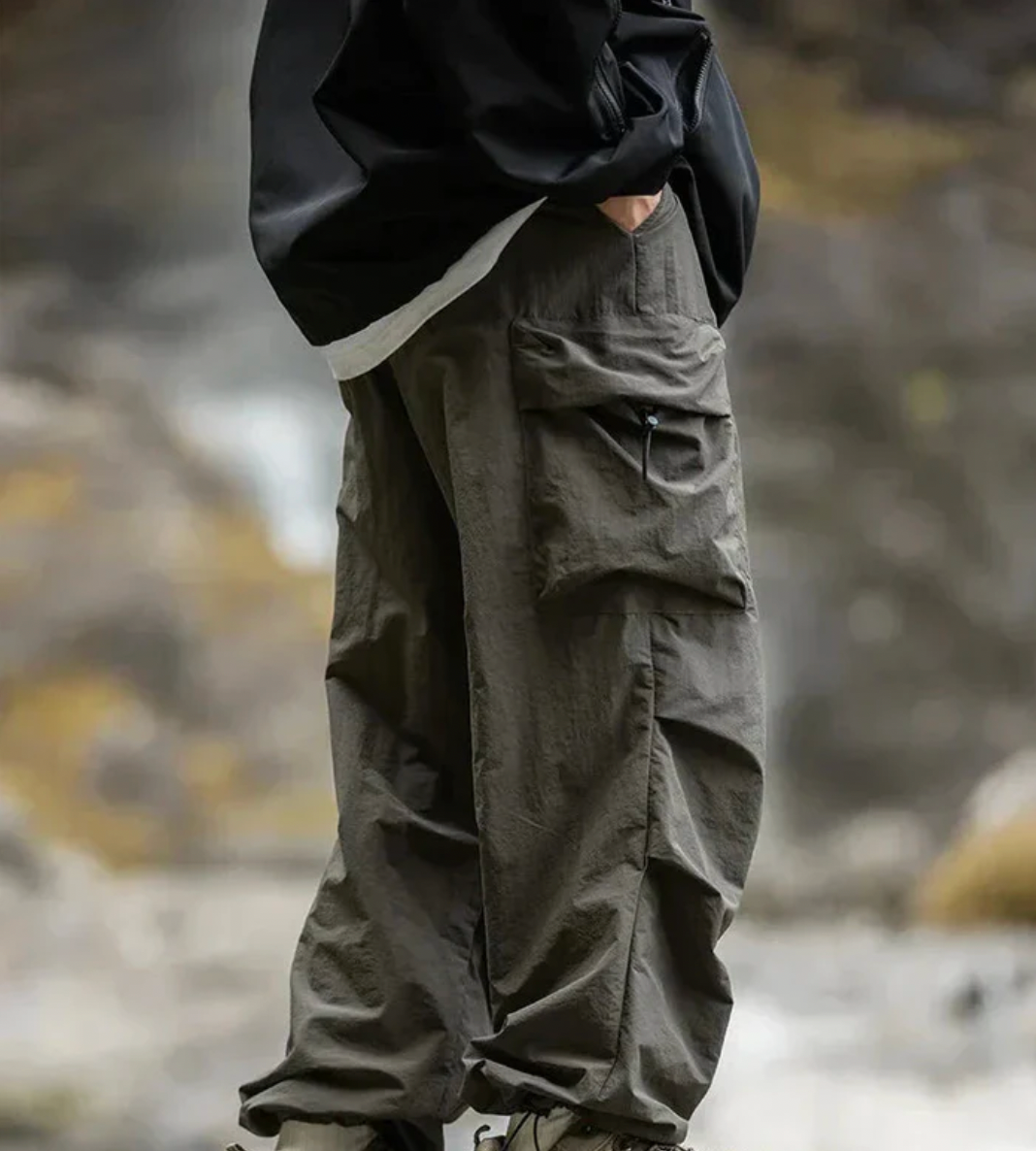 Men’s Cargo Trousers | Elastic Waistband