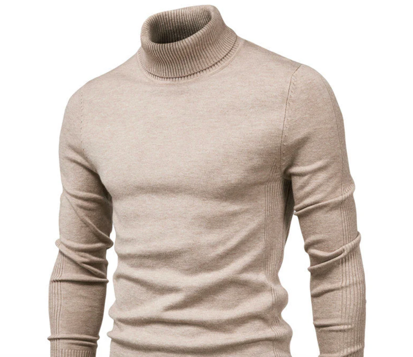 Men’s Cotton Turtleneck Sweater | Knitted Apparel
