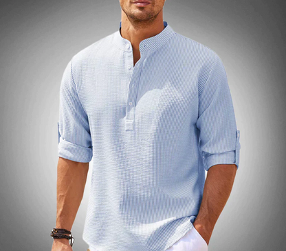 Casual Henley Shirt for Men | Short Sleeve