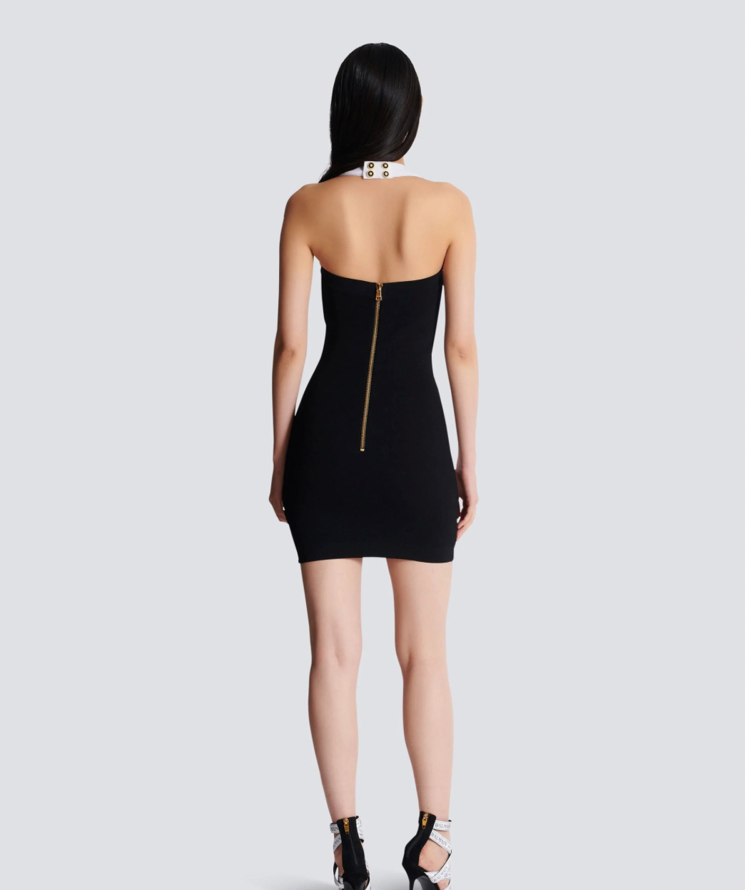 New Spring Simple Design Black Patchwork Dress