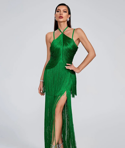 Women's Dress with Open Neckline | Sleeveless Bodycon