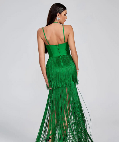 Women's Dress with Open Neckline | Sleeveless Bodycon
