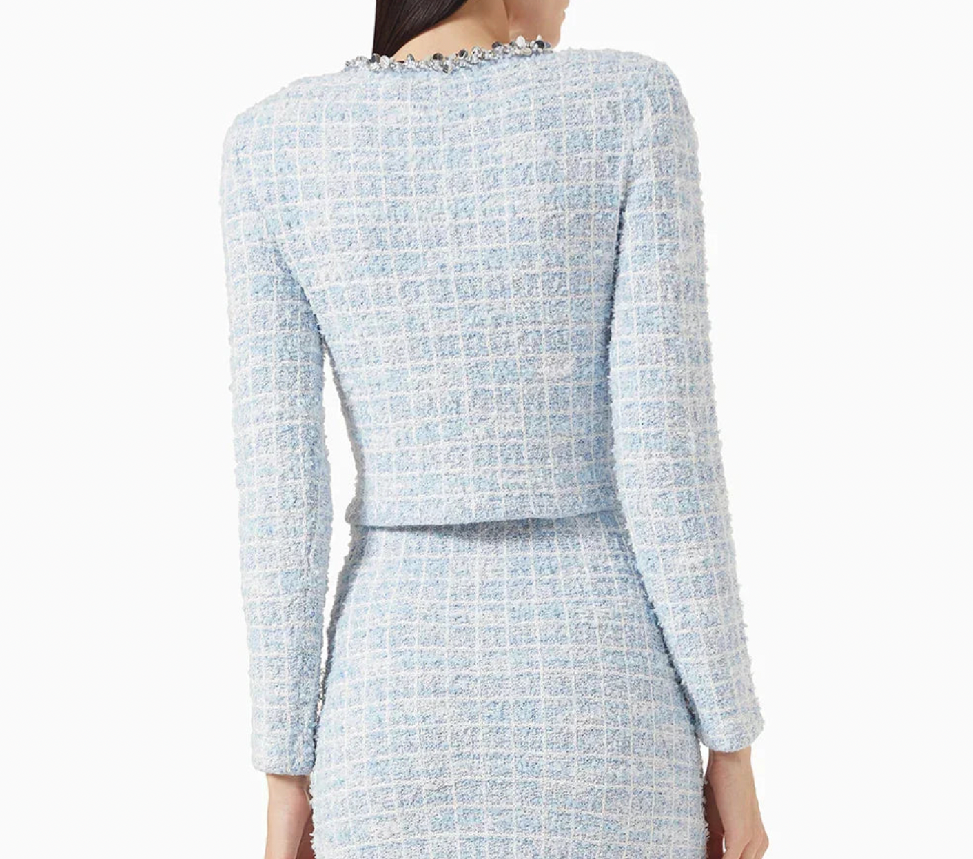 Women's Two-Piece Set | Patchwork Skirt with Pockets