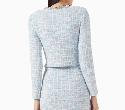 Women's Two-Piece Set | Patchwork Skirt with Pockets