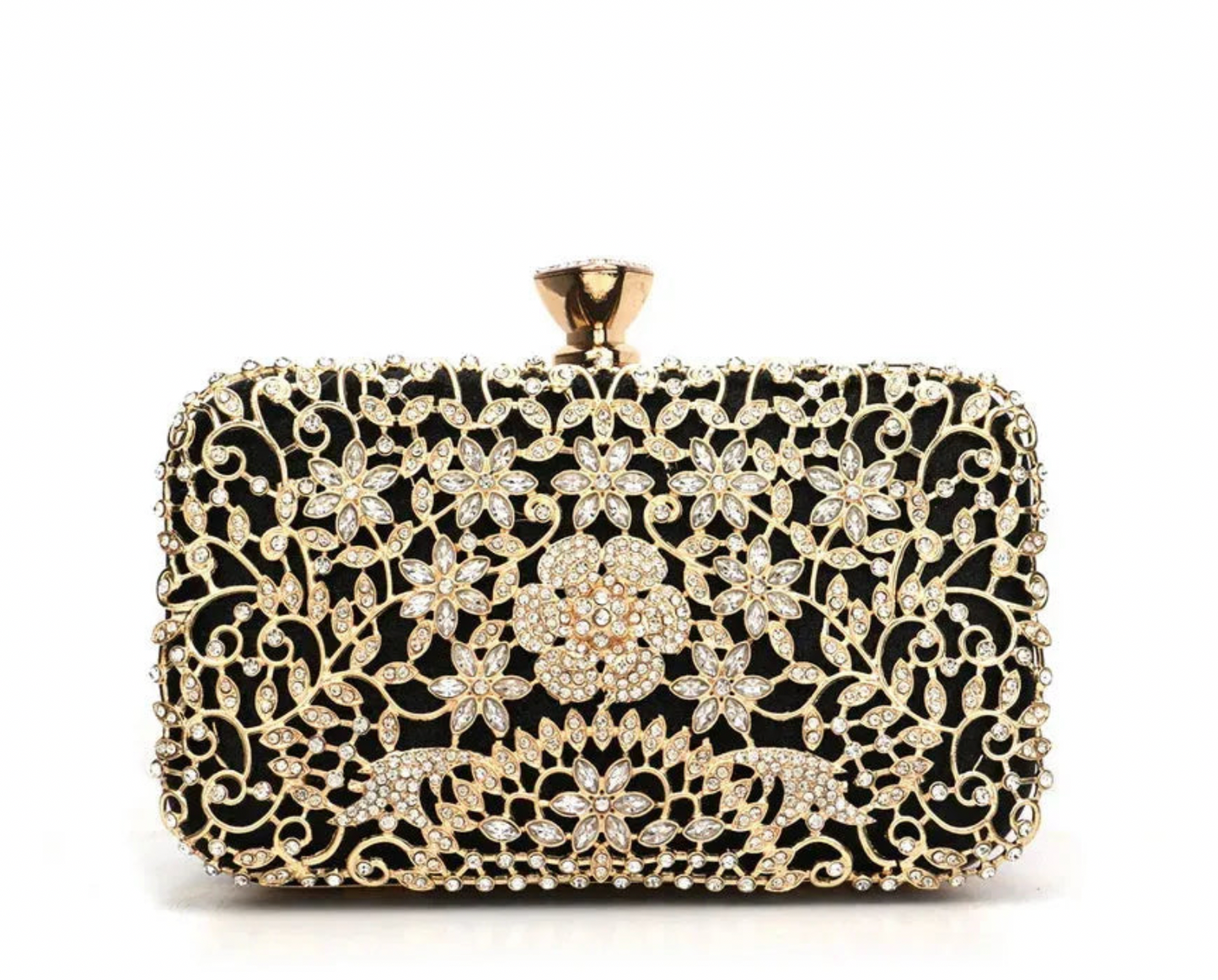 Diamond Evening Clutch for Women | Handle and Shoulder Chain