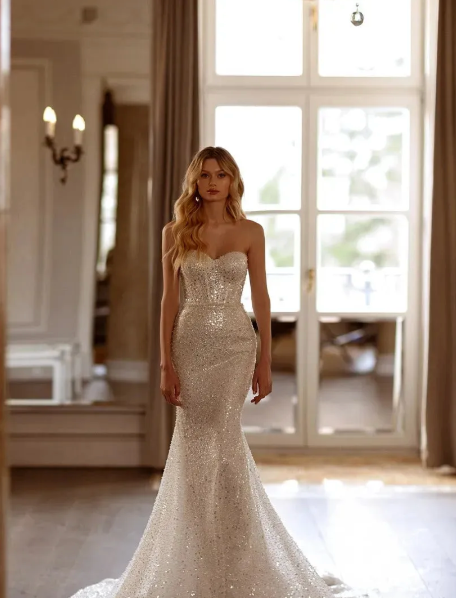 Gorgeous Sequined Evening Dress | New Collection