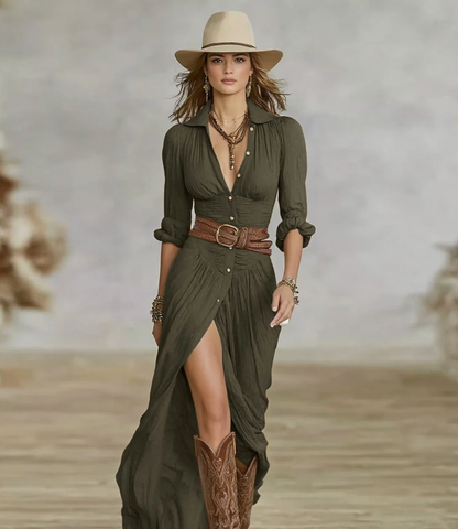 Aurrela | Elegant Pleated Dress