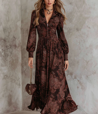 Aurrela | Paisley Dress with Sunlight