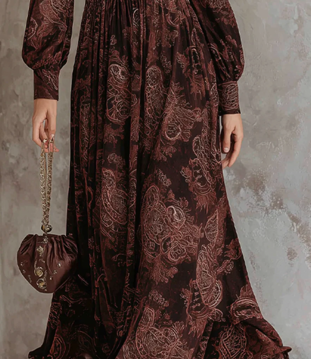 Aurrela | Paisley Dress with Sunlight