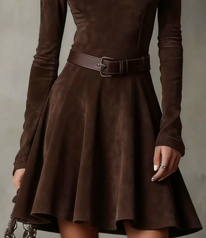 Aurrela | Vintage Suede Mini Dress