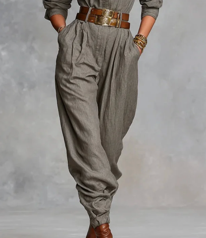 Aurrela | Linen-Cotton Jumpsuit