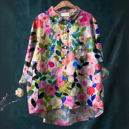 Aurrela | Blouse with Romantic Floral Print