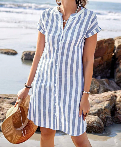 Aurrela | Breeze Stripe Shirt Dress