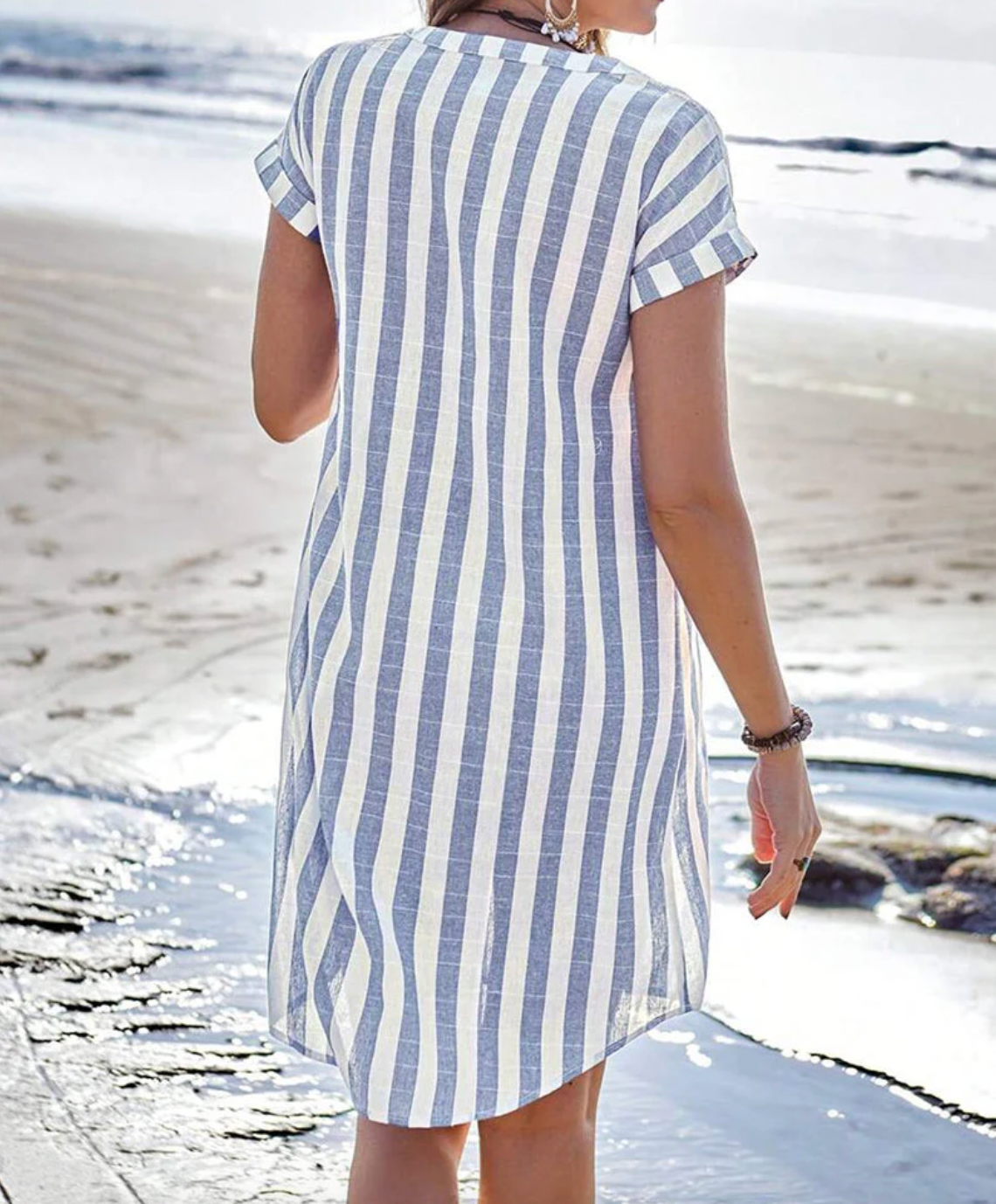 Aurrela | Breeze Stripe Shirt Dress