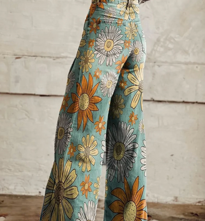 Aurrela | Floral Print Palazzo Pants