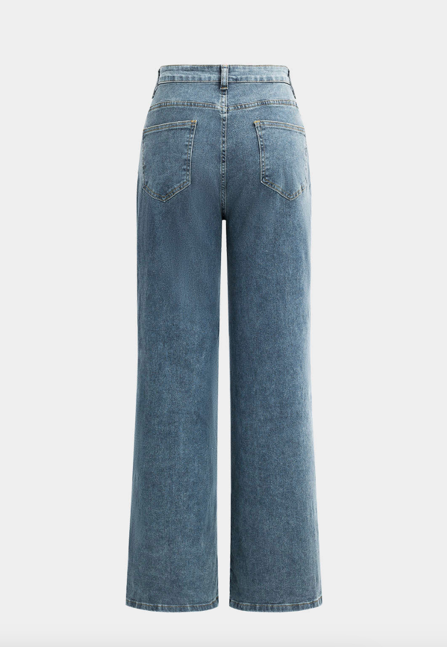 Aurrela | Stylish Cutout Design Straight Leg Jeans