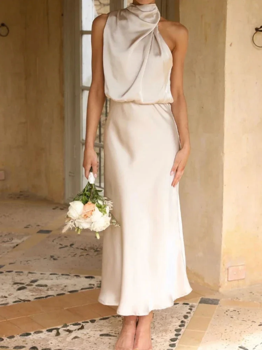 Aurrela | Silk Midi Dress