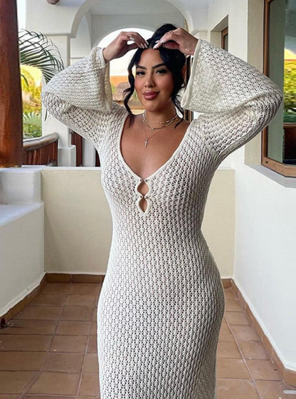 Aurrela | Elegant Crochet Beach Dress