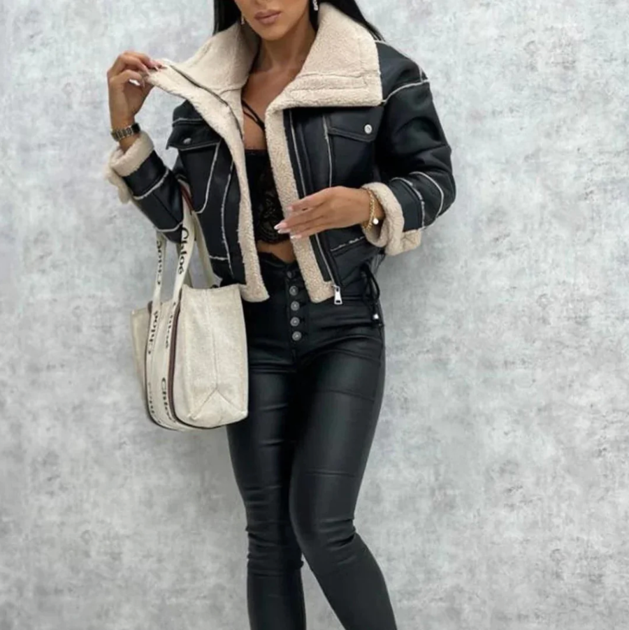 Aurrela | Shearling Aviator Jacket