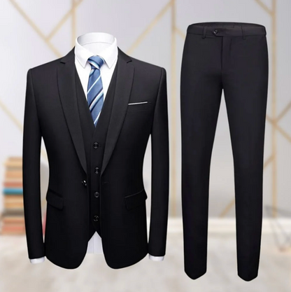 Aurrela | Stylish Three-Piece Men’s Suit | Royal Navy