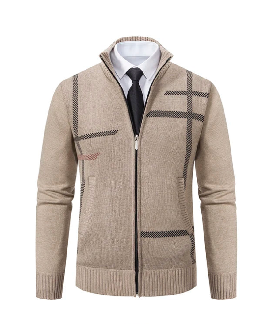 Aurrela | New Men’s Cardigan | Sand Beige