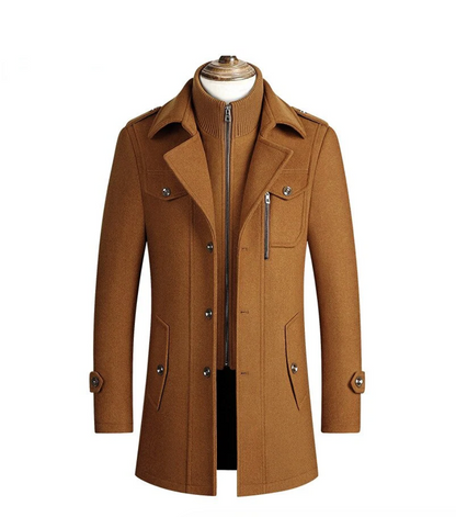Aurrela | Prestige Overcoat in Virgin Wool | Camel
