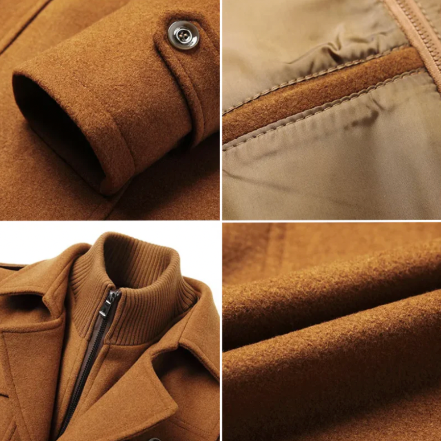 Aurrela | Prestige Overcoat in Virgin Wool | Camel